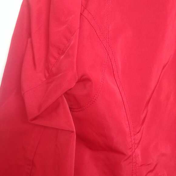 Lida Baday red silk blend lightweight jacket gold buttons 12 - Picture 2 of 16